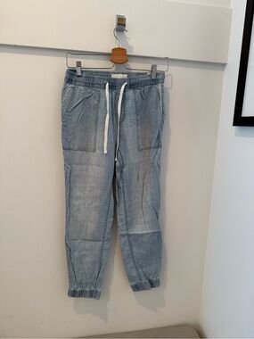 Garage Light Blue Drawstring Jogger Jeans